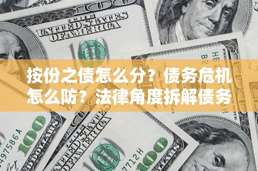 武汉按份之债怎么分？债务危机怎么防？法律角度拆解债务分配与风险自保指南