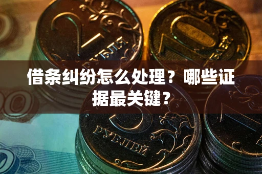 武汉借条纠纷怎么处理？哪些证据最关键？
