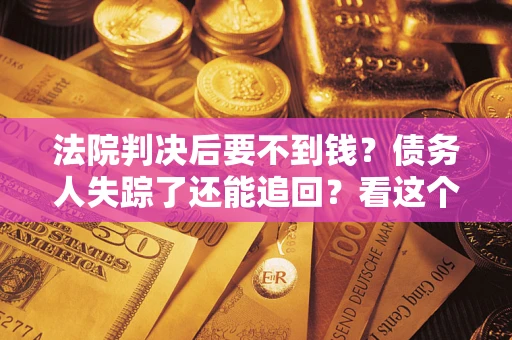 武汉法院判决后要不到钱？债务人失踪了还能追回？看这个方法！