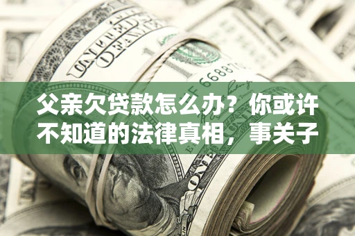 武汉父亲欠贷款怎么办？你或许不知道的法律真相，事关子女未来