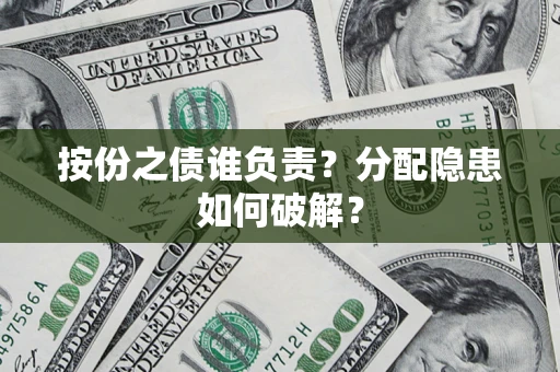武汉按份之债谁负责？分配隐患如何破解？