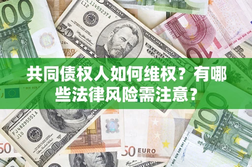武汉共同债权人如何维权？有哪些法律风险需注意？