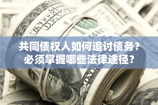 武汉共同债权人如何追讨债务？必须掌握哪些法律途径？
