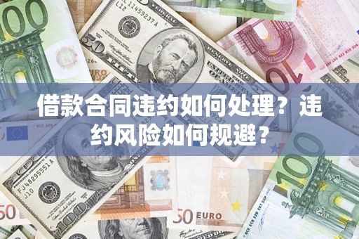 武汉借款合同违约如何处理？违约风险如何规避？