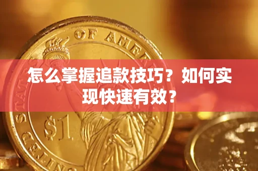 武汉怎么掌握追款技巧？如何实现快速有效？