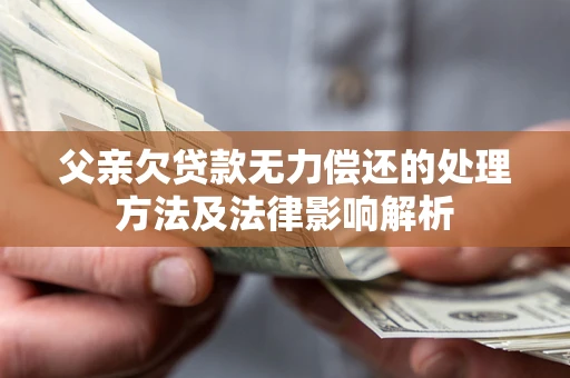 武汉父亲欠贷款无力偿还的处理方法及法律影响解析