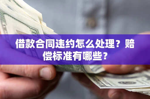 武汉借款合同违约怎么处理？赔偿标准有哪些？