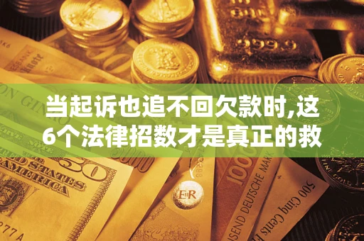 武汉当起诉也追不回欠款时,这6个法律招数才是真正的救命稻草