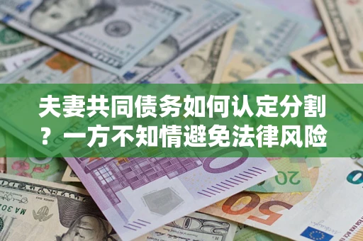 武汉夫妻共同债务如何认定分割？一方不知情避免法律风险必看！